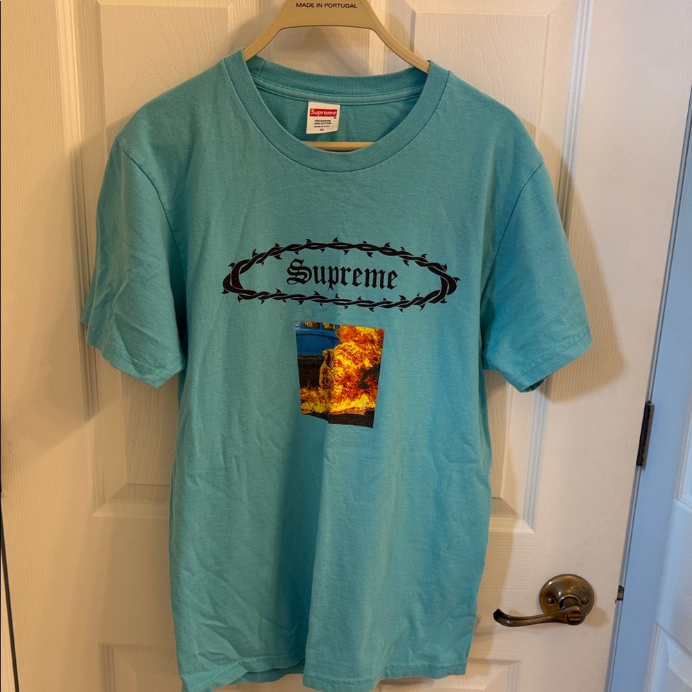Supreme Turquoise Graphic Tee